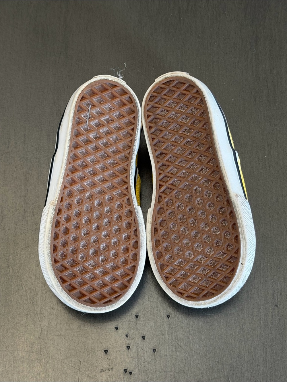 VANS Yellow Canvas Baby Sneakers Laces Low Top Unisex Baby & Toddler Casual SZ 5 - Picture 6 of 8